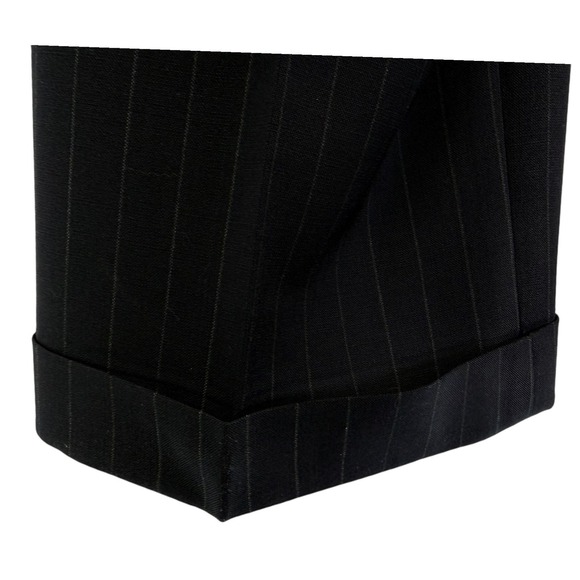 Brooks Brothers Mens Navy Blue Pinstripe Wool 2 Piece Suit Pleated Cuffed Israel